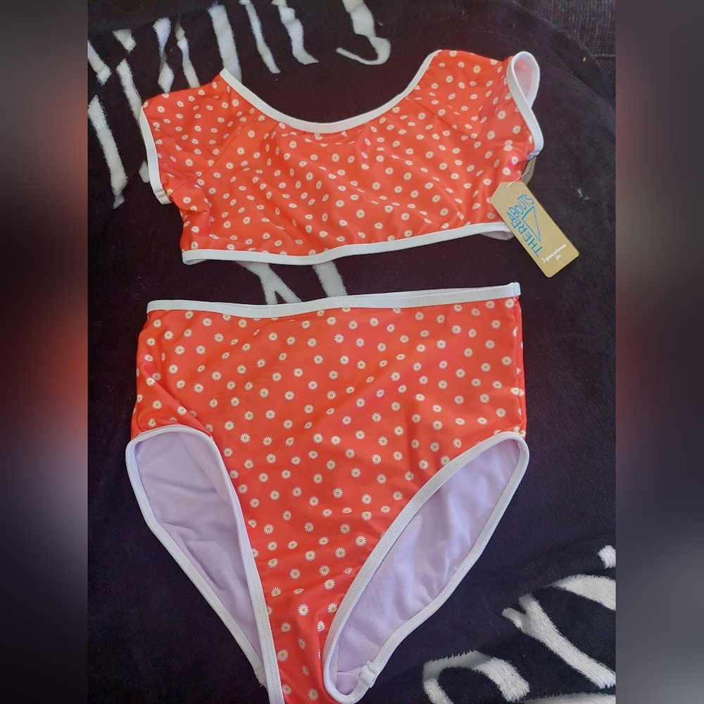 Nwt Thereabouts 2-piece swimsuit medium‎ plus 10.5/12.5